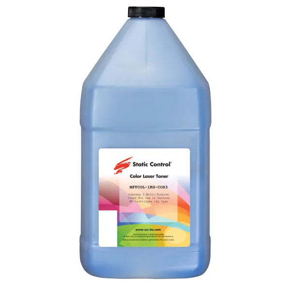 Тонер HP универсальный MPTCOL 3 флакон, 1 кг, голубой SCC (MPTCOL-1KG-COS3)