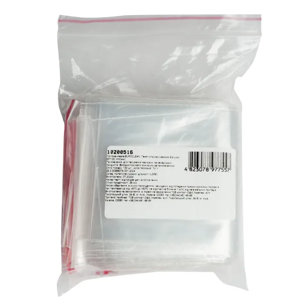 Пакет-струна с замком Zip-Lock 80*100 мм, 100 шт Buroclean (10200516)