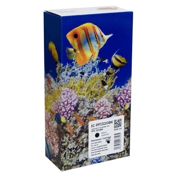 Картридж совместимый Canon PFI-320BK (2890C001AA) 300 мл, черный Barva (IC-PFI320BK)