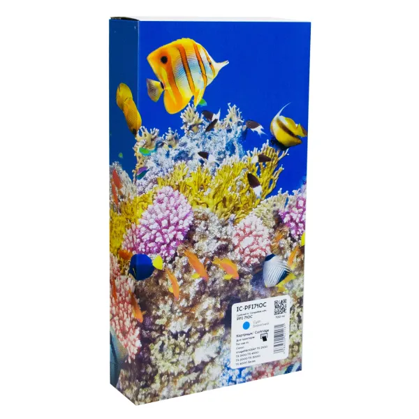 Картридж совместимый Canon PFI-710C (2355C001AA) 700 мл, голубой Barva (IC-PFI710C)