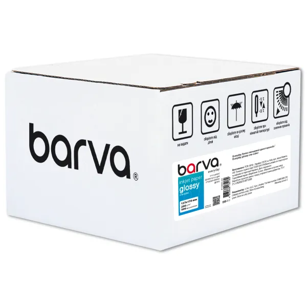 Фотопапір глянцевий 200 г/м2, 13x18 см, 500 арк Everyday Barva (IP-CE200-432)