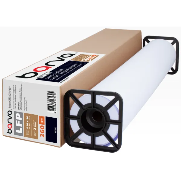 Фотобумага широкоформатная сатиновая 260 г/м2, 610 мм(24") x 30 м LFP Barva (IP-VE260-454)