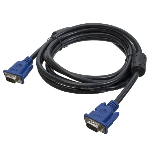 Кабель VGA-VGA 3 м, 2 феррита Patron (PN-VGA-VGA-30)