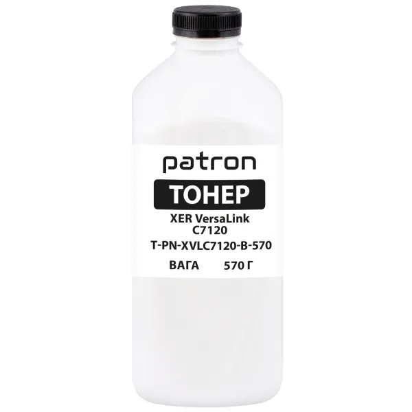 Тонер XER VersaLink C7120 флакон, 570 г, черный Patron (PN-XVLC7120-B-570)