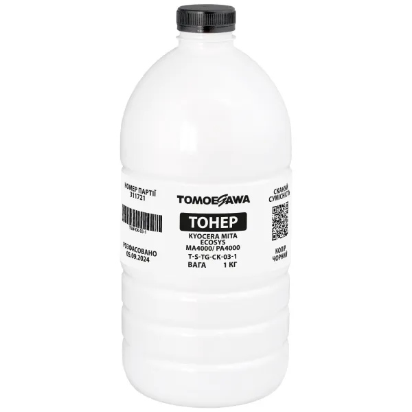 Тонер Kyocera Mita Ecosys MA4000/PA4000 флакон, 1 кг Tomoegawa (TSM-CK-03-1)