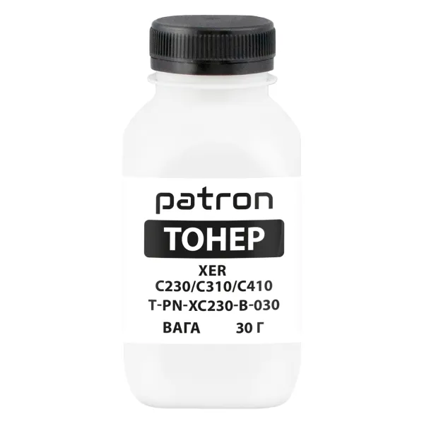 Тонер XER C230/C310/C410 флакон, 30 г, чорний Patron (PN-XC230-B-030)