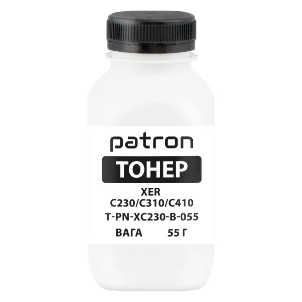 Тонер XER C230/C310/C410 флакон, 55 г, чорний Patron (PN-XC230-B-055)