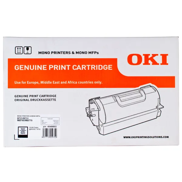 Тонер-картридж B721/MB760 18K Oki (45488802) - Фото 2