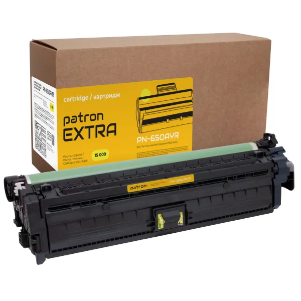 Картридж сумісний HP 650A (CE272A) жовтий Extra Patron (PN-650AYR)