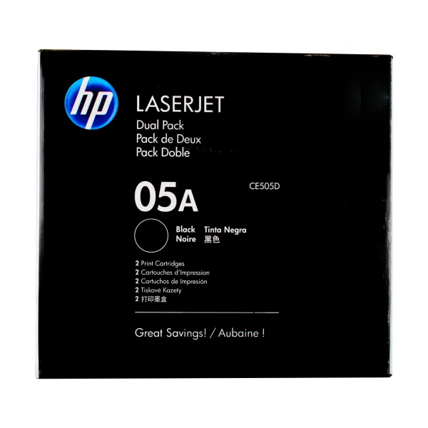 Картридж 05A черный HP (CE505D) - Фото 4