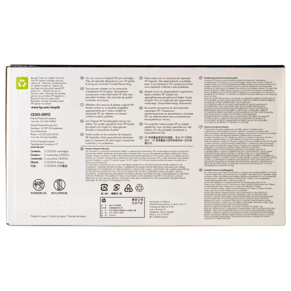 Картридж 05A черный HP (CE505D) - Фото 2