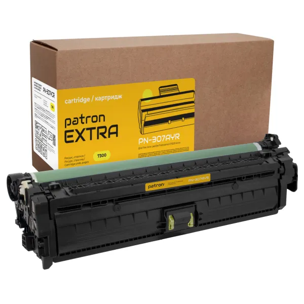 Картридж совместимый HP 307A (CE742A) желтый Extra Patron (PN-307AYR)
