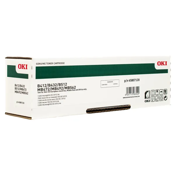 Тонер-картридж B412/MB472 7K Oki (45807120/45807106/2631240)