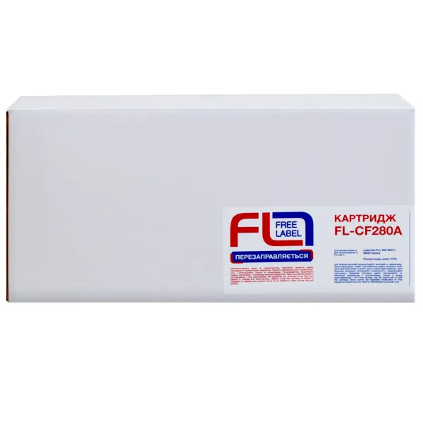Картридж сумісний HP 80A (CF280A) Free Label (FL-CF280A) - Фото 3