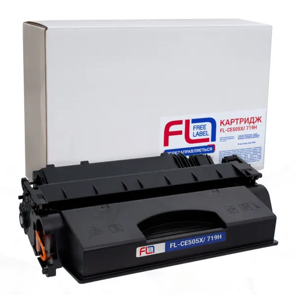 Картридж совместимый HP 05X (CE505X)/Canon 719 H Free Label (FL-CE505X/719H)